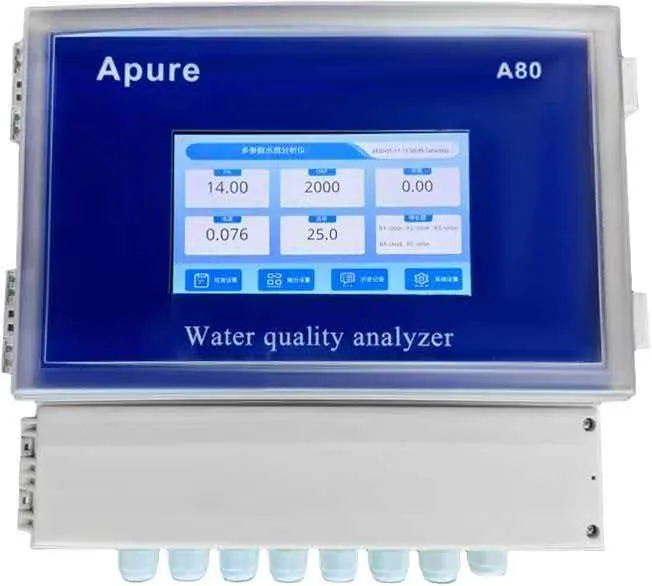 APURE A80 multi-parameter water quality controller with a colour display
